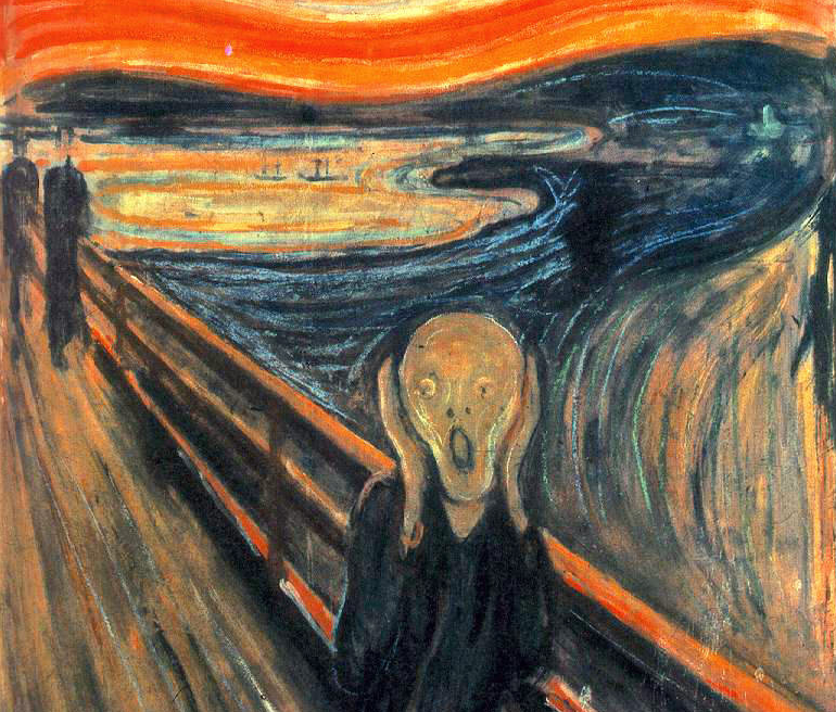 Le Cri - Edvard Munch - Représentation 3D